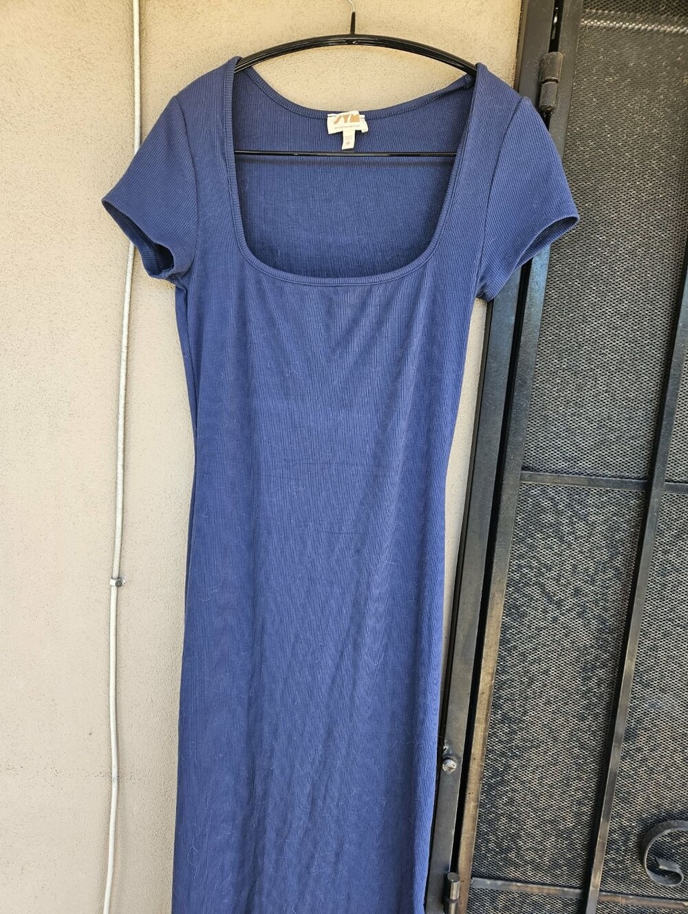 Prussian Blue Bodycon Maxi Dress
